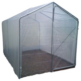 Serre tunnel de 9 m² avec tubes en acier galvanis, 200 x 450 x 150/200 cm -PEGANE- Serre tunnel de 9 m² avec tubes en acier galvanis, 200 x 450 x 150/200 cm -PEGANE-