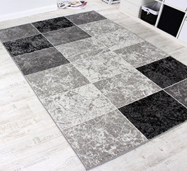 Tapis-De-Crateur-Contemporain–Carreaux-En-Gris-Noir-Blanc-0-0