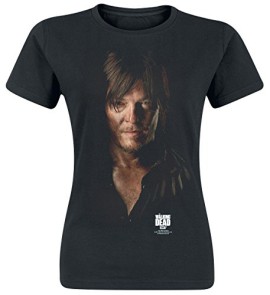 The-Walking-Dead-Daryl-Dixon-T-shirt-Femme-noir-0