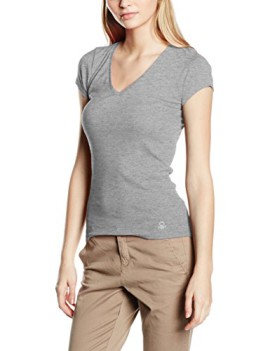 United-Colors-of-Benetton-Cotton-V-Neck-T-Shirt-Manches-Courtes-Manches-Courtes-Femme-0