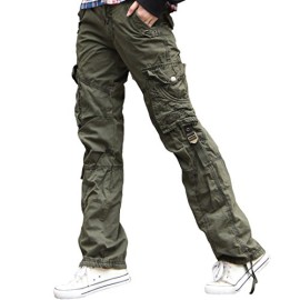 Urbanboutique-Femmes-Combat-Dsinvolte-Cargaison-Six-Poche-Coton-Militaire-Pantalon-Jeans-0