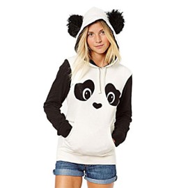 Vovotrade®Mignon Femmes Panda Hoodie Sweatshirt à capuche poche Tops Blouse Vovotrade®Mignon Femmes Panda Hoodie Sweatshirt à capuche poche Tops Blouse