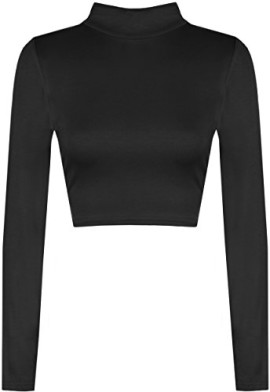 WearAll – Haut court à manches longues avec un col roulé – Hauts – Femmes – Tailles 36 à 42 WearAll – Haut court à manches longues avec un col roulé – Hauts – Femmes – Tailles 36 à 42