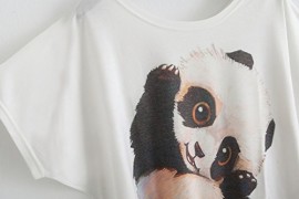 YICHUN-Femme-Tops-Lger-T-Shirt-de-Loisir-Manche-de-Chauve-souris-Tee-shirt-Blouse-Motif-de-Panda-0-1