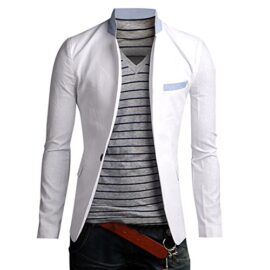 clothingloves hommes de support Bouton simple collier Blazer à manches longues clothingloves hommes de support Bouton simple collier Blazer à manches longues