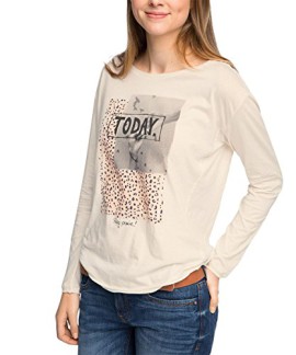 edc by ESPRIT – T-shirt à manches longues – Col ras du cou – Manches longues Femme edc by ESPRIT – T-shirt à manches longues – Col ras du cou – Manches longues Femme