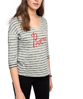 edc-by-Esprit-gestreift-T-Shirt-Manches-Longues-Femme-0