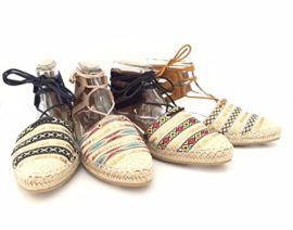 CHIC-NANA–Espadrilles–lacets-bout-ferm-motif-brillant-0