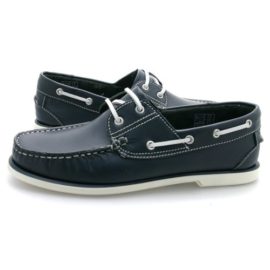 New Mens Chaussures bateau en cuir Bleu marine New Mens Chaussures bateau en cuir Bleu marine