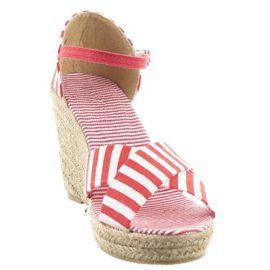 Sopily-Chaussure-Mode-Espadrille-Sandale-Plateforme-hauteur-cheville-femmes-corde-Lignes-Talon-compens-plateforme-95-CM-Rouge-0-2