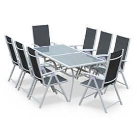 Alices-Garden-Salon-de-jardin-en-aluminium-et-textilne-Naevia-Gris-Blanc-8-places-1-grande-table-rectangulaire-8-fauteuils-pliables-0