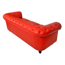 CANAPÉ 3 PLACES ROUGE CHESTERFIELD CANAPÉ 3 PLACES ROUGE CHESTERFIELD 4