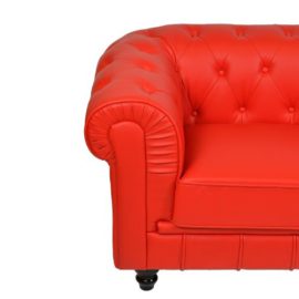 CANAPÉ 3 PLACES ROUGE CHESTERFIELD CANAPÉ 3 PLACES ROUGE CHESTERFIELD 5