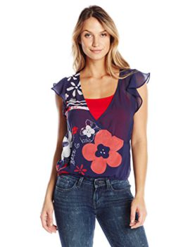 Desigual-Ariane-Blouse-Taille-normale-Manches-courtes-Femme-0