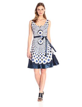 Desigual-Sina-Gineta-Robe-Trapze-Imprim-Sans-manche-Femme-0