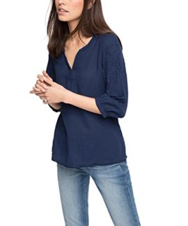 Esprit 036EE1F003 – Blouse – Taille normale – Manches courtes – Femme Esprit 036EE1F003 – Blouse – Taille normale – Manches courtes – Femme