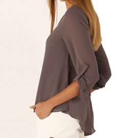 Etosell-Femmes-Mousseline-De-Soie-Long-Manches-Casual-Blouse-0-3