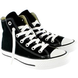 Femmes-Converse-All-Star-Hi-Haut-Top-Chuck-Taylor-Chucks-De-Sport-Noir-36-0-0