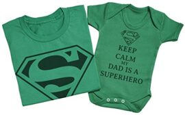 Keep Calm Dad Is A Super Hero – Ensemble Père Bébé Cadeau – Hommes T-shirt & Body bébé Keep Calm Dad Is A Super Hero – Ensemble Père Bébé Cadeau – Hommes T-shirt & Body bébé 3