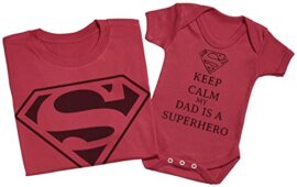 Keep Calm Dad Is A Super Hero – Ensemble Père Bébé Cadeau – Hommes T-shirt & Body bébé Keep Calm Dad Is A Super Hero – Ensemble Père Bébé Cadeau – Hommes T-shirt & Body bébé 4