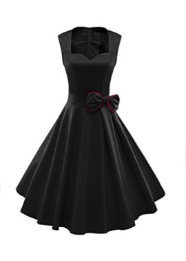 Luouse-Vintage-annes-50-s-Style-Audrey-HepburnRockabilly-Swing-Robe-de-soire-cocktail-0