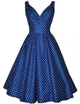 Padgene-Robe-Anne-50-V-cou-Robe-De-Bal-Style-Rockabilly-Swing--Pois-Pin-Up-0