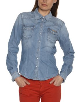 Pepe-Jeans-Rosie-Chemise-Coupe-cintre-Manches-longues-Femme-0