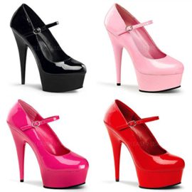 Pleaser  Del687/b/m, Semelle compensée et talons femme Pleaser  Del687/b/m, Semelle compensée et talons femme