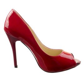 Sopily-Chaussure-Mode-Escarpin-Plateforme-Cheville-femmes-Peau-de-serpent-verni-Talon-haut-aiguille-11-CM-Rouge-0-2