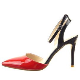 Sopily-Chaussure-Mode-Escarpin-stiletto-Cheville-femmes-verni-Talon-haut-aiguille-9-CM-Intrieur-synthtique-Rouge-0-1