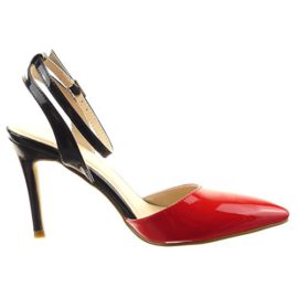 Sopily-Chaussure-Mode-Escarpin-stiletto-Cheville-femmes-verni-Talon-haut-aiguille-9-CM-Intrieur-synthtique-Rouge-0-2