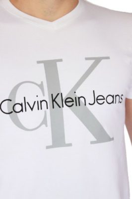 T-shirt-CALVIN-KLEIN-JEANS-homme-manches-courtes-blanc-0-1