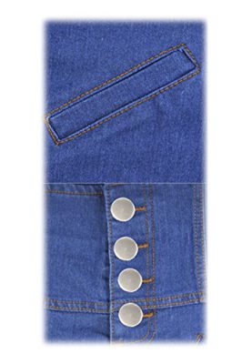 TOOGOOR-Femmes-Dames-Bleu-Taille-Haute-Pantalon-Moullant-Short-Extensible-Jeans-Pantalons-S-0-1