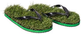 VENKON-Herbe-Tongs-avec-de-Gazon-Artificiel-Gras-Flip-Flops-Pointure-M-env-40–44-0