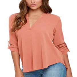 ZANZEA Femmes Sexy Col V Hauts Tops Mousseline Lâche Manches Longues Chemise ZANZEA Femmes Sexy Col V Hauts Tops Mousseline Lâche Manches Longues Chemise 2