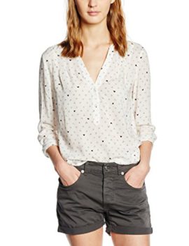 edc by Esprit mit Herzchen-Muster – Blouse – Femme edc by Esprit mit Herzchen-Muster – Blouse – Femme