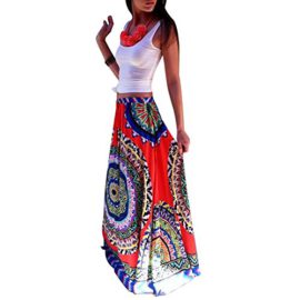 Etosell Femme Retro Boho Beach Longue Jupe Etosell Femme Retro Boho Beach Longue Jupe