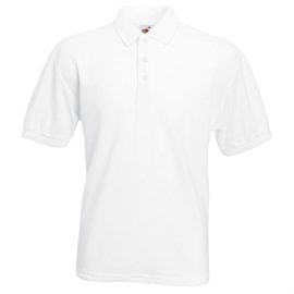 Fruit of the Loom – Polo –  Homme –  Blanc – Blanc – Large Fruit of the Loom – Polo –  Homme –  Blanc – Blanc – Large