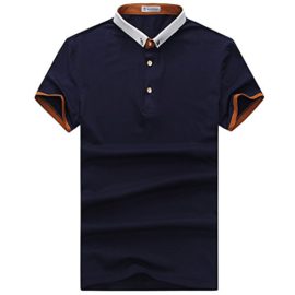 Glestore-Polo-Shirts-Manches-courtes-Uni-Basic-Homme-Taille-XS-XL-Couleur-Blanc-Gris-Bleu-marine-0-1