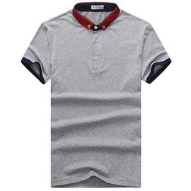 Glestore-Polo-Shirts-Manches-courtes-Uni-Basic-Homme-Taille-XS-XL-Couleur-Blanc-Gris-Bleu-marine-0-2