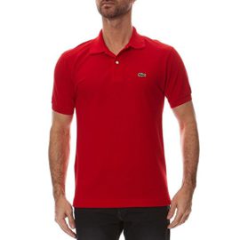 Lacoste-Polo-coupe-droite-Uni-Col-Polo-Manches-Courtes-Homme-0