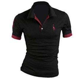 MQ-Hommes-Polo-Chemise-Manche-Courte-T-shirt-Solide-Mode-Nouveau-Mince-Fit-Tee-Shirts-Tops-0