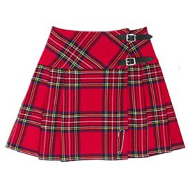 Mini-kiltjupe-pour-femme-tartancossais-Royal-Stewart-42-cm-longueur-0