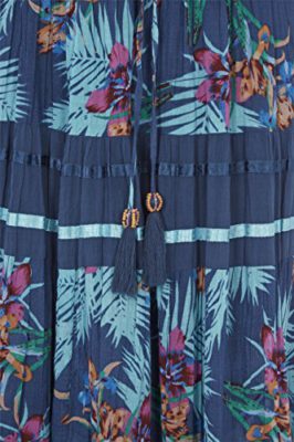 Roman-Originals-Jupe-Maxi-Longue-Bohme-Hippie-Tropical-Extensible-Vacances-dt-Bleu-0-3