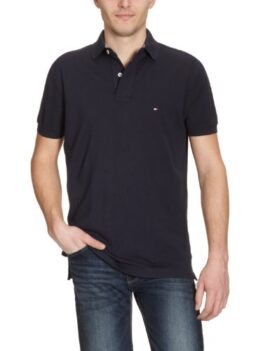 Tommy Hilfiger Core – Polo – Uni – Col à boutons – Manches courtes – Homme – Noir – X-Large (Taille fabricant: XL) Tommy Hilfiger Core – Polo – Uni – Col à boutons – Manches courtes – Homme – Noir – X-Large (Taille fabricant: XL)