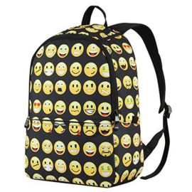 Veevan Sac à Dos Emoji Joli Fille ou Garçon en Polyester Veevan Sac à Dos Emoji Joli Fille ou Garçon en Polyester