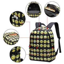 Veevan Sac à Dos Emoji Joli Fille ou Garçon en Polyester Veevan Sac à Dos Emoji Joli Fille ou Garçon en Polyester 6