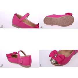 Bigood-Chaussures-Bebe-Fille-en-Cuir-Artificielle-Noeud-de-Papillon-Ballerine-Paillette-0-0