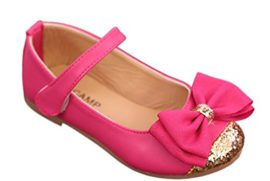 Bigood-Chaussures-Bebe-Fille-en-Cuir-Artificielle-Noeud-de-Papillon-Ballerine-Paillette-0