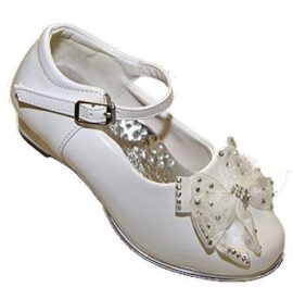 Chaussure Fille Mariage Baptême Cérémonie Noeud Satin Strass simili cuir ! Chaussure Fille Mariage Baptême Cérémonie Noeud Satin Strass simili cuir ! 2